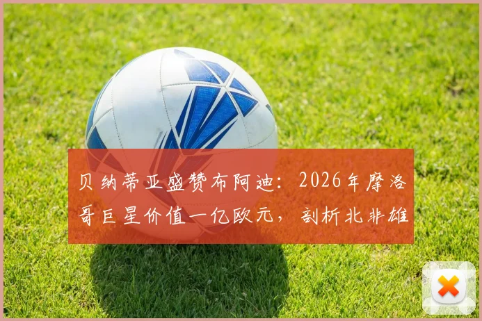 贝纳蒂亚盛赞布阿迪：2026年摩洛哥巨星价值一亿欧元，剖析北非雄狮崛起之路与世界杯前景